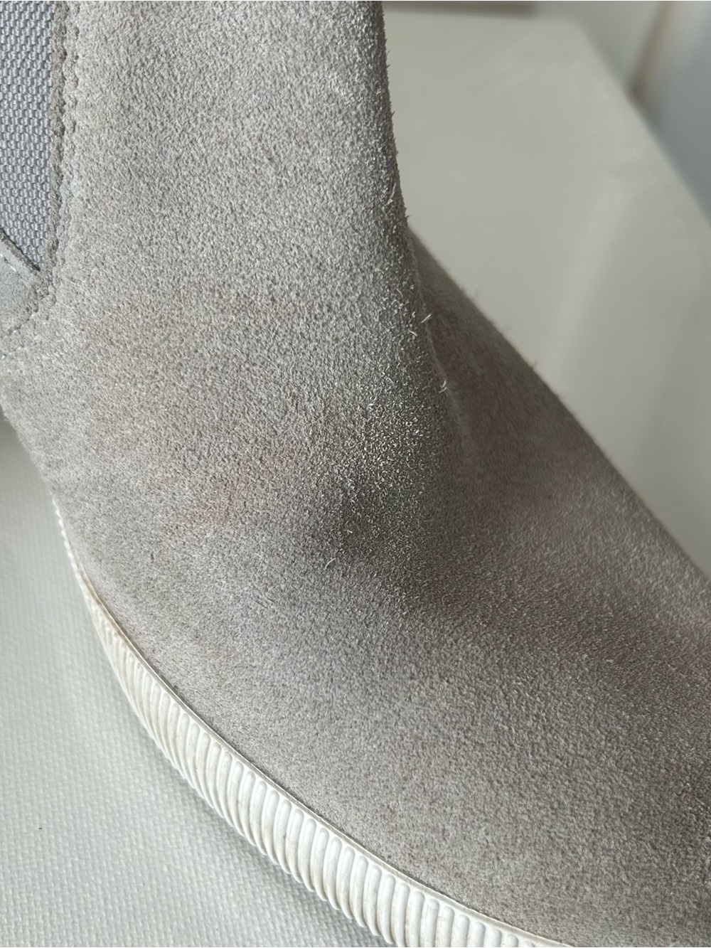 Sorel Out N About Boots Womens Size 9 US Gray Ankle Suede Leather Slip On NL4911 - Picture 9 of 11